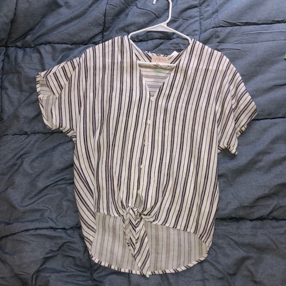 Carran Tie Front Top
